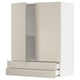 METOD / MAXIMERA Wall cabinet w 2 doors/2 drawers, white/Havstorp beige, 80x37x100 cm