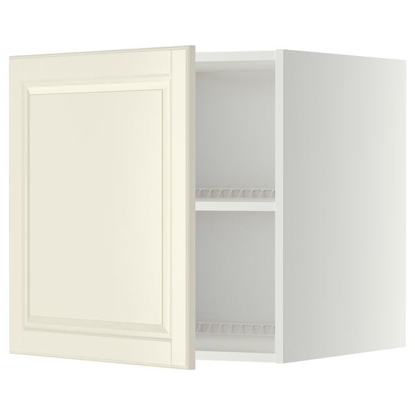 METOD Top cabinet for fridge/freezer, white/Bodbyn off-white, 60x60x60 cm