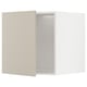 METOD Top cabinet for fridge/freezer, white/Havstorp beige, 60x60x60 cm