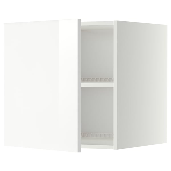 METOD Top cabinet for fridge/freezer, white/Ringhult white, 60x60x60 cm