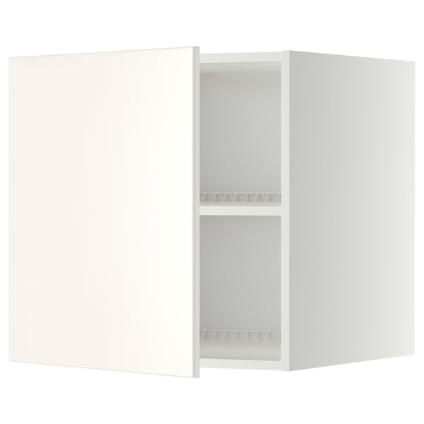 METOD Top cabinet for fridge/freezer, white/Veddinge white, 60x60x60 cm