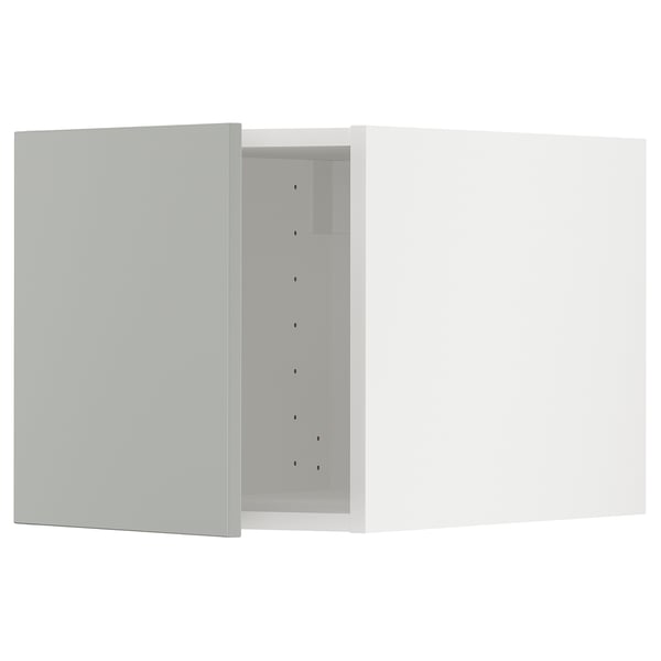METOD Top cabinet, white/Havstorp light grey, 40x60x40 cm