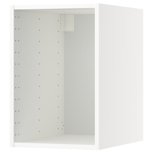 White METOD top kitchen cabinet, rectangular, with perforated back, robust, 25-year guarantee.