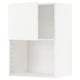 METOD Wall cabinet for microwave oven, white/Veddinge white, 60x37x80 cm