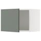 METOD Wall cabinet, white/Nickebo matt grey-green, 60x37x40 cm