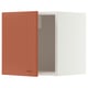 METOD Wall cabinet, white/Terrsjö red-brown wave pattern, 40x37x40 cm