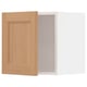 METOD Wall cabinet, white/Vedhamn oak, 40x37x40 cm