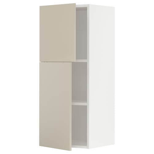 METOD kitchen cabinet in beige. Sleek, rectangular design with smooth, painted fiberboard and melamine finish.
