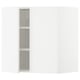 METOD Wall cabinet with shelves/2 doors, white/Veddinge white, 60x37x60 cm