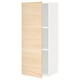 METOD Wall cabinet with shelves, white/Askersund light ash effect, 40x37x100 cm