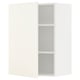 METOD Wall cabinet with shelves, white/Vallstena white, 60x37x80 cm