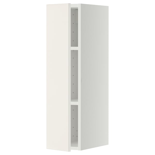 METOD Wall cabinet with shelves, white/Veddinge white, 20x37x80 cm