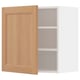 METOD Wall cabinet with shelves, white/Vedhamn oak, 60x37x60 cm