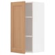 METOD Wall cabinet with shelves, white/Vedhamn oak, 40x37x80 cm