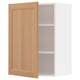 METOD Wall cabinet with shelves, white/Vedhamn oak, 60x37x80 cm