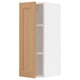 METOD Wall cabinet with shelves, white/Vedhamn oak, 30x37x80 cm