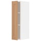METOD Wall cabinet with shelves, white/Vedhamn oak, 20x37x80 cm