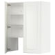 Wall-mounted kitchen cabinet, adjustable shelves, modern off-white design, particleboard & acrylic paint.