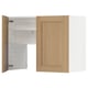 Ikea METOD kitchen cabinet, light wood. Two-door design with one open, adjustable shelves inside, modern style.