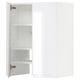 METOD white gloss cabinet, modern design, adjustable shelves, left or right door.