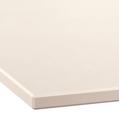 MÖCKLARP Custom made worktop, matt off-white/stone effect high pressure porcelain, 1 m²x2.0 cm