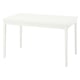 NÄSINGE Extendable table, white, 130/190x80 cm