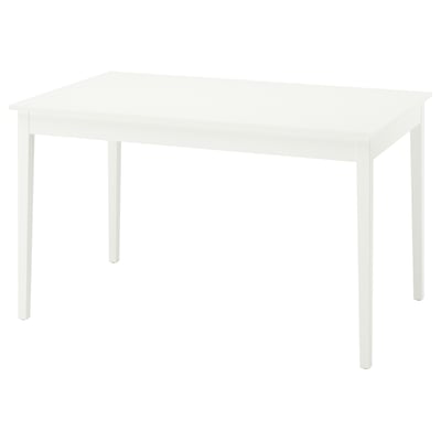 NÄSINGE Extendable table, white, 130/190x80 cm