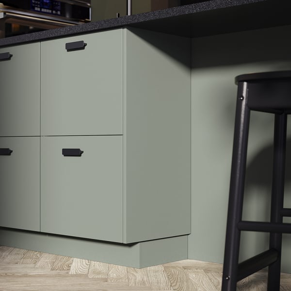 NICKEBO Cover panel, matt grey-green, 92x244 cm