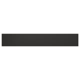 Black rectangular panel from recycled wood and plastic, smooth finish.