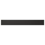 Black rectangular NICKEBO panel with sleek, modern design. Made from recycled materials.