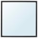 NISSEDAL Mirror, black, 65x65 cm