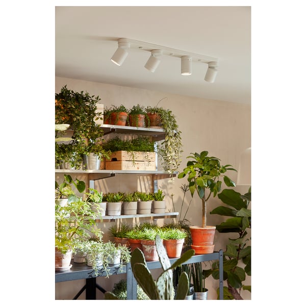 NYMÅNE Ceiling spotlight with 4 spots, white