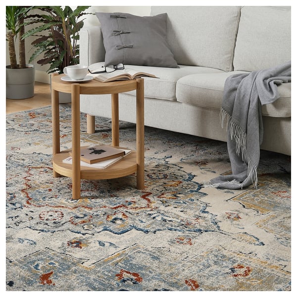 ONSEVIG Rug, low pile, multicolour, 133x195 cm