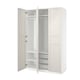 PAX / FLISBERGET Wardrobe combination, white/off-white, 150x60x236 cm