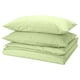 PILTANDVINGE Duvet cover and 2 pillowcases, light green, 200x200/50x80 cm