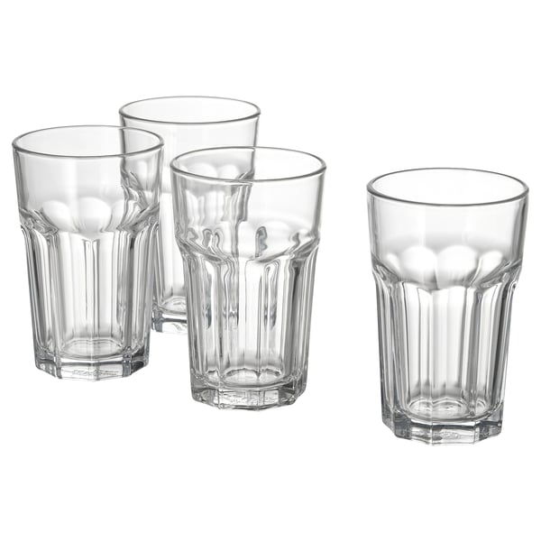 POKAL Glass, clear glass, 35 cl 4 pack