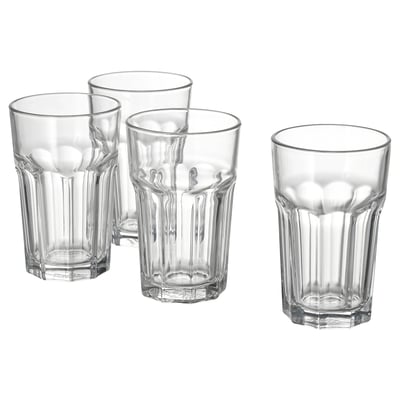 POKAL Glass, clear glass, 35 cl 4 pack