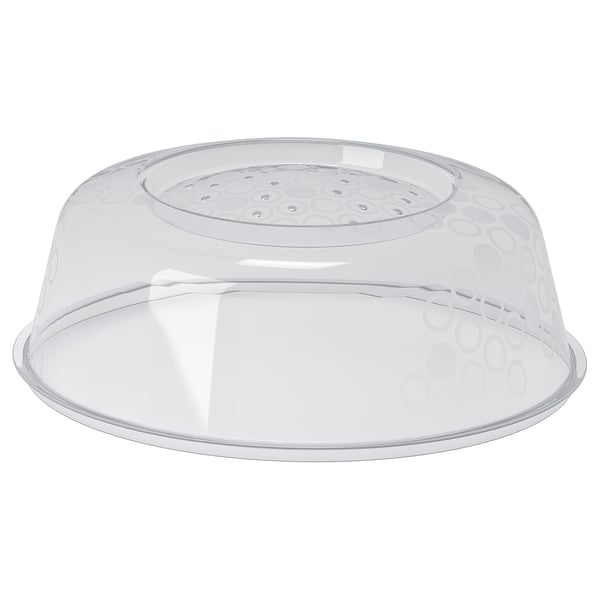 PRICKIG Microwave lid, grey, 26 cm