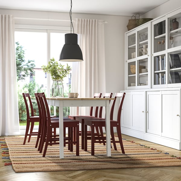 RAKLEV Rug, flatwoven, handwoven/natural multicolour, 200x300 cm