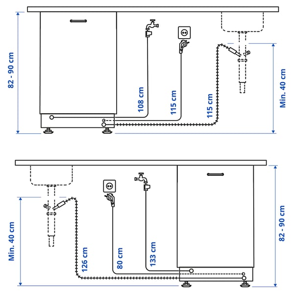 RENGÖRA Integrated dishwasher, IKEA 300, 60 cm