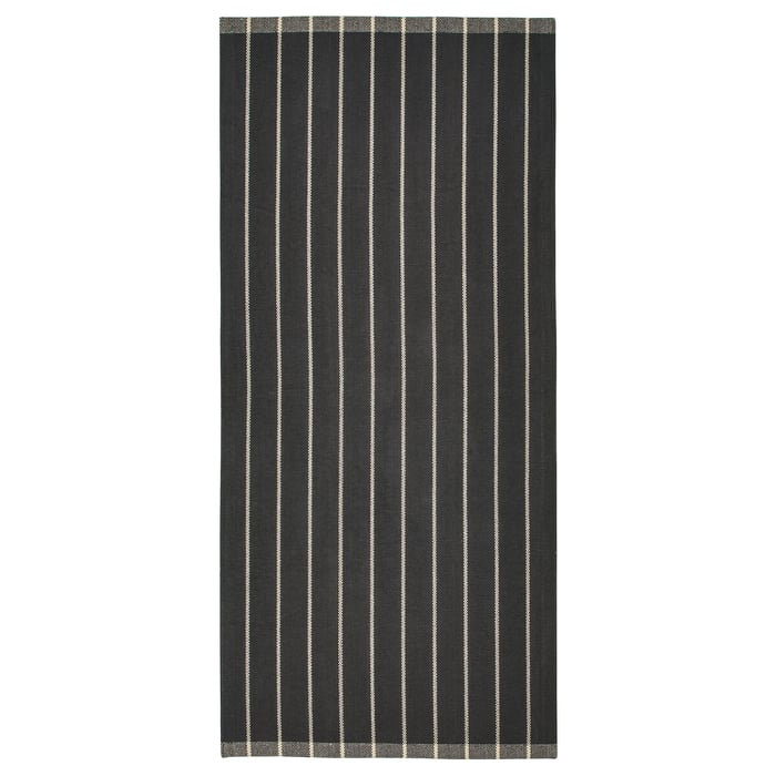 RIDSTIG rug, flatwoven, grey/off-white, 80x180 cm - IKEA