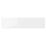 RINGHULT white glossy kitchen drawer. Sleek, modern design for clean look.