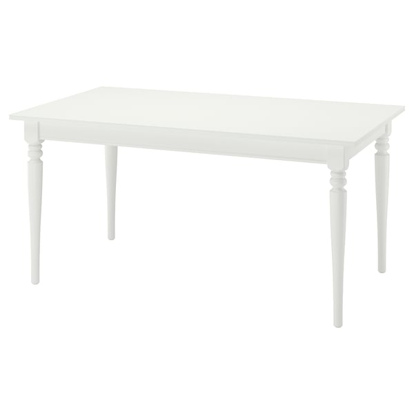 ROSENTORP Extendable table, white, 155/215x87 cm