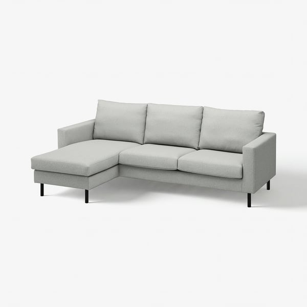 SALTSJÖBADEN 3-seat sofa with chaise longue, Tonerud grey