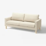 SALTSJÖBADEN Cover for 3-seat sofa, Vittangi light beige/white