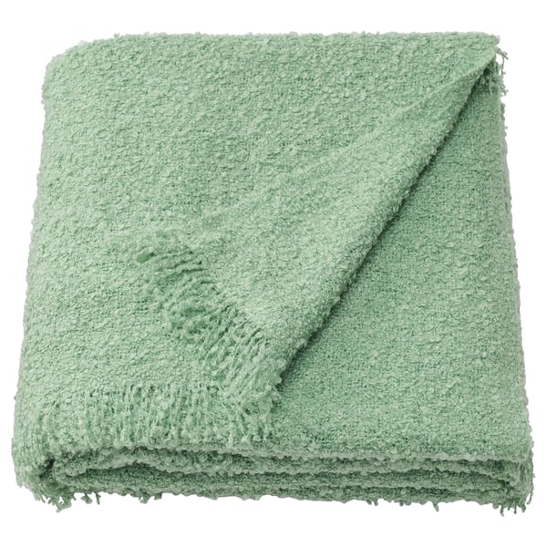 SANDBRODD Throw, light green, 130x170 cm