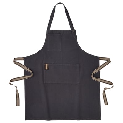 SANDVIVA Apron, dark grey, 69x85 cm