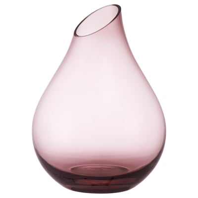 SANNOLIK Vase, pink, 17 cm