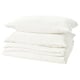 SCHERSMIN Duvet cover and 2 pillowcases, white, 240x220/50x80 cm