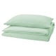 SCHERSMIN Duvet cover and pillowcase, pale green, 150x200/50x80 cm